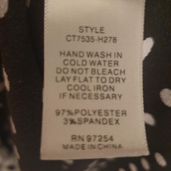 One clothing los angeles true wrap peplum Polka dot top size small - Picture 3 of 11